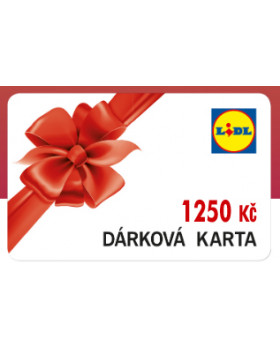 Lidl poukázka 1250 Kč
