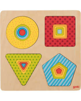 Vrstvové puzzle - Barevné tvary