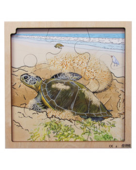 Vrstvové puzzle - Životní cyklus želvy