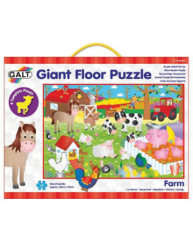 Velké podlahové puzzle- Na farmě