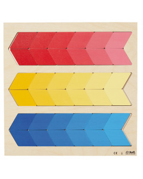 Vkládací puzzle -Barvy a Tvary - červená, žlutá, modrá