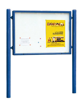 Exteriérová vývěsková tabule, 120 x 160 cm,modrá