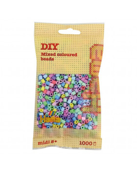 Korálky MIDI 1000 pastelové