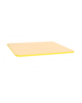 Stolová deska 25 mm, JAVOR, čtverec 60x60 cm - žlutá