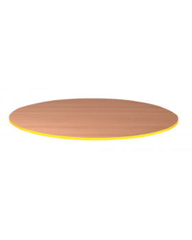 Stolová deska 25 mm, BUK, kruh 85 cm - žlutá