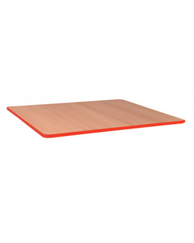 Stolová deska 25 mm, BUK, čtverec 60x60 cm - červená