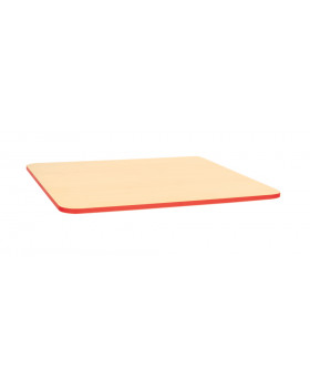 Stolová deska 25 mm, JAVOR, čtverec  60x60 cm - červená
