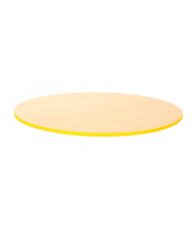 Stolová deska 25 mm, JAVOR, kruh 85 cm - žlutá