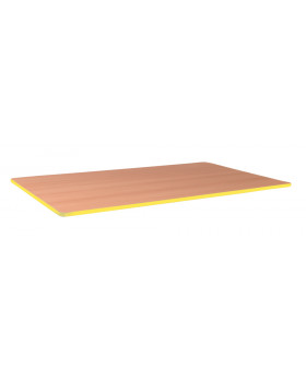 Stolová deska 25 mm, BUK, obdélnik 115x60 cm - žlutá
