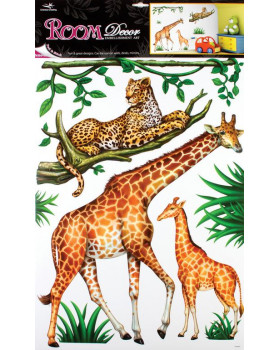 Nálepky - Žirafa a gepard