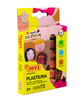 Plastelína - Odstíny pleti, 6 ks