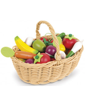 Ovoce a zelenina v košíku, 24 ks