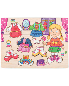 Oblékací puzzle - Dívka