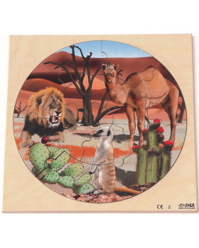 Puzzle - Divoká zvířátka - V poušti