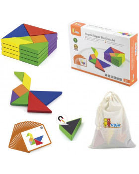 Magnetický tangram - sada 35 ks