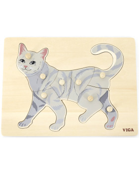 Vkládací puzzle - Kočka