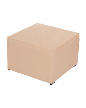 Sedačka barevná - taburetek, pastelově hnědá - 35 cm