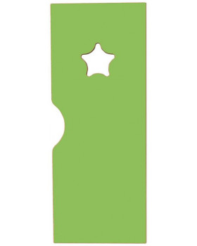 Dvířka s otvorem Hvězda k šatnám Ementál, zelené
