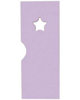 Dvířka s otvorem Hvězda k šatnám Ementál, pastelově fialové
