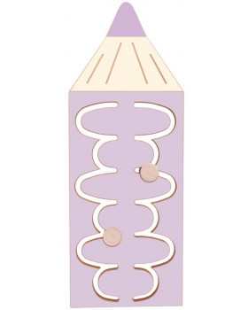 Dekorativní prvek - Pastelka 3 - pastelově fialová