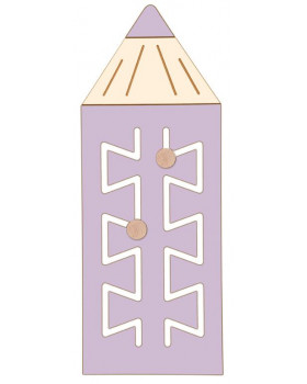 Dekorativní prvek - Pastelka 2 - pastelově fialová