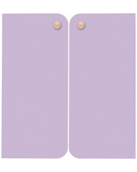 Dvířka velké pár, pastelově fialové