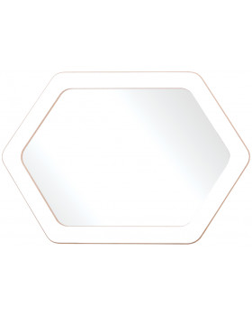 Zrcátko - Šestiúhelník (60 x 40 cm)
