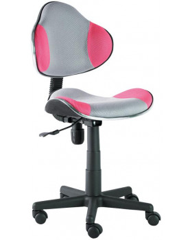 Studentská židle - šedo - růžová