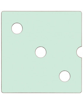 Dvířka Numeric 3 - pastelová zelená