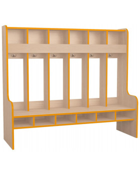 Šatna Vlnka 6 - NATURAL - JAVOR - oranžová