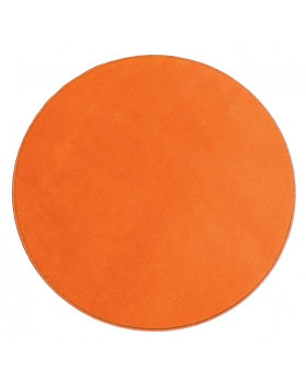Jednobarevný koberec průměr 2,5 m - Oranžový