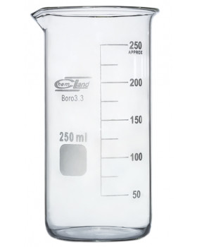 Skleněná vysoká odměrka, 100 ml