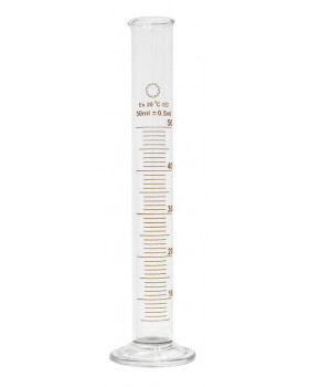 Skleněný odměrný válec, 50 ml