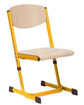 Židle s regulací výšky, vel. 3-4, žlutá
