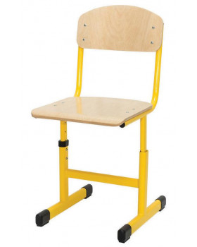 Židle s regulací výšky, vel. 2-5, žlutá