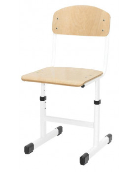 Židle s regulací výšky, vel. 2-5, bílá