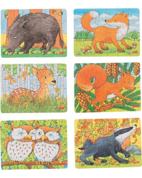 Minipuzzle - Lesní zvířátka