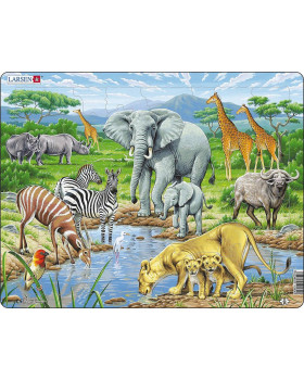 Puzzle - Zvířata v Africe