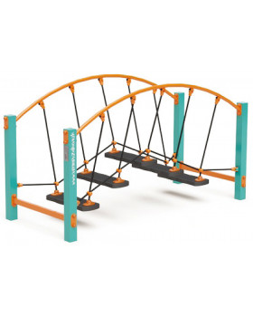 Dětské hřiště - Obloukový lanový most
