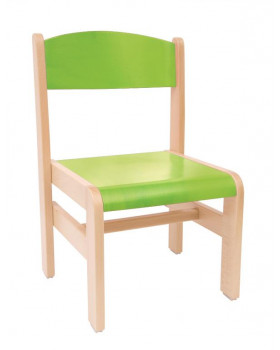 Dřevěná židle EXTRA BUK zelená - 26 cm