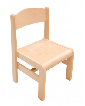 Dřevěná židle EXTRA BUK přírodní - 26 cm
