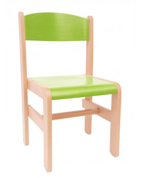 Dřevěná židle Extra BUK zelená - 31 cm