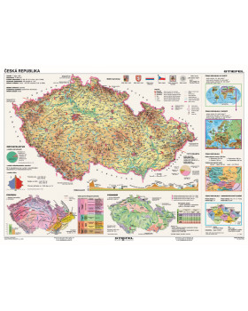 Česko - na tematických mapách, v ČJ (160 x 120 cm)
