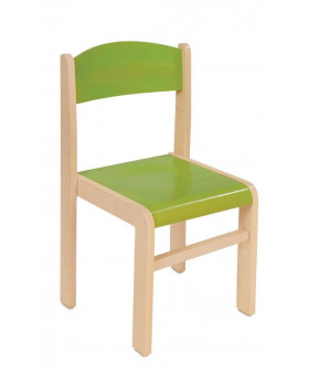 Dřevěná židle JAVOR zelená 35 cm
