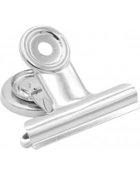 Pružinový binder klip s magnetem - 31 mm