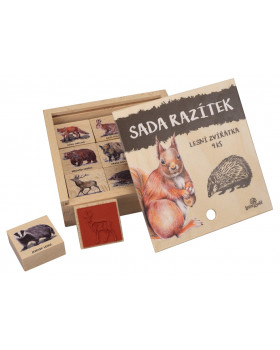 Razítka - Lesní zvíŕátka CZ, 9 ks
