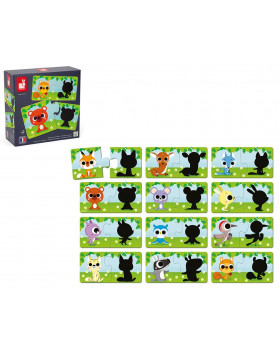 Puzzle - Stíny zvířátek