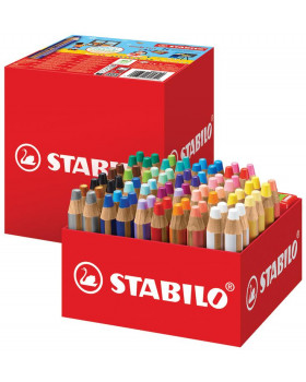 STABILO Woody 3in1 - multifunkční pastelky, 76 kusů
