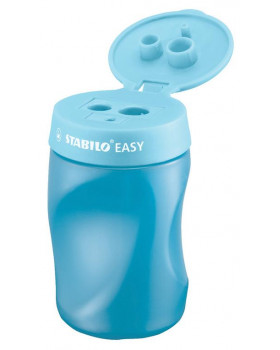 STABILO EASY - ořezávátko se zásobníkem pro praváky, modré