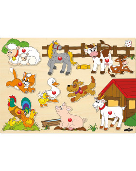 Vkládací puzzle - Farma